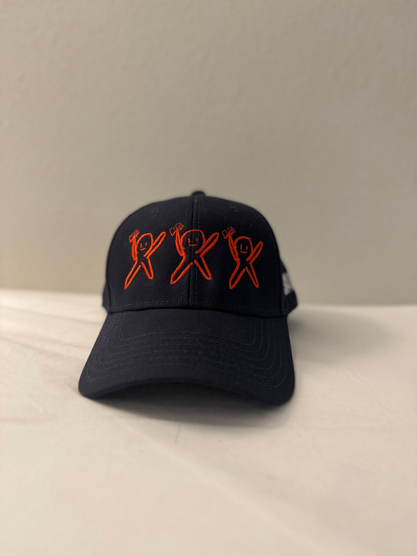 Navy Blue Cap “Orange Logo”