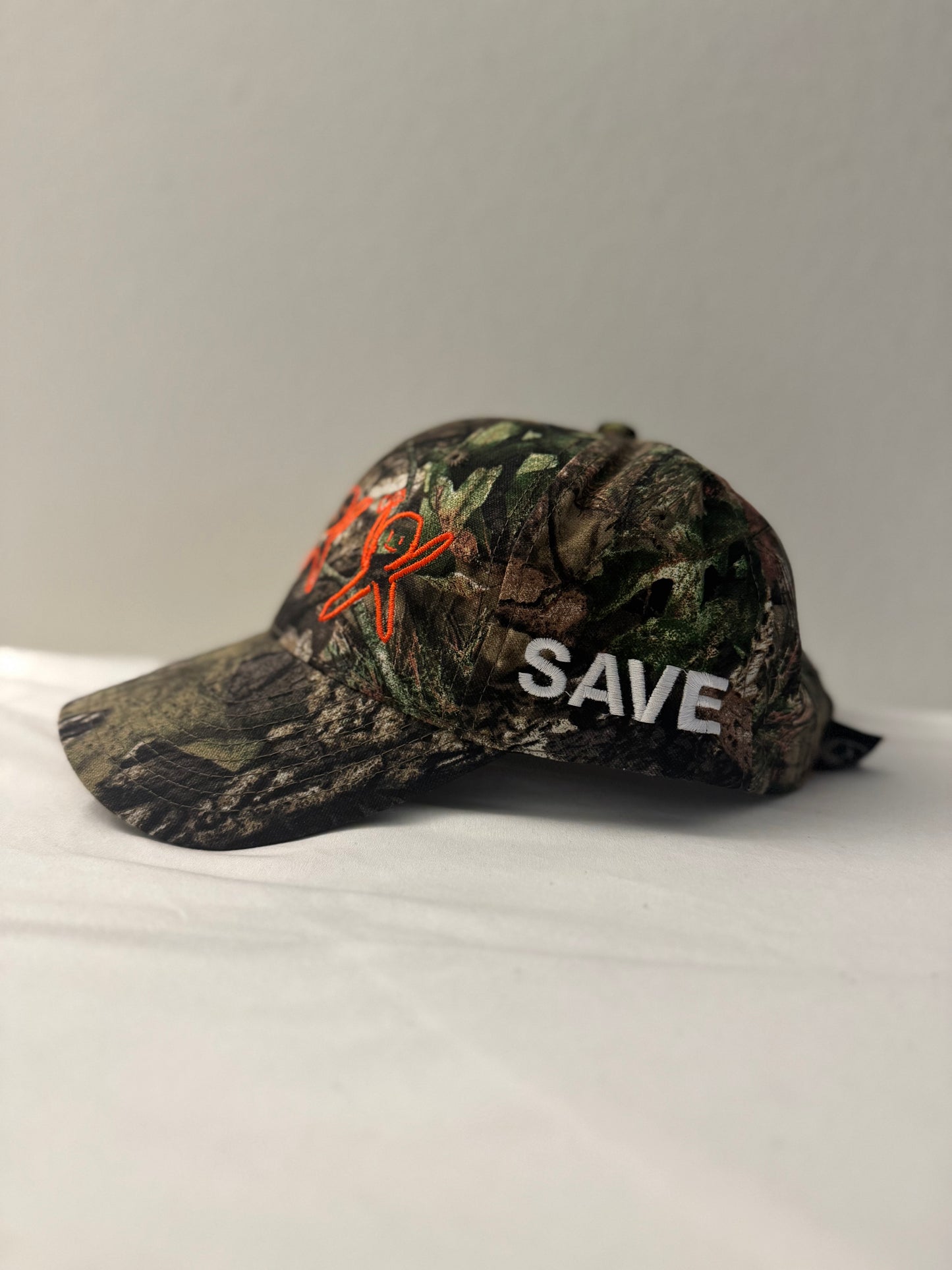 Camo Cap “Orange Logo”
